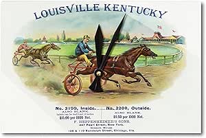 Louisville, Kentucky – Fleetwood marca Cigar Box etiqueta – Carreras de