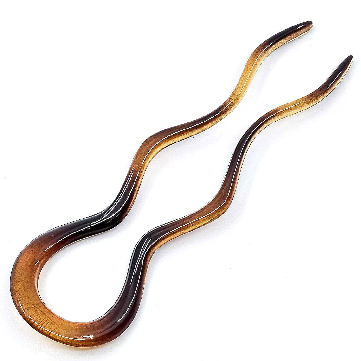 Camila Paris French Twist Stick Clip Pins, Large Wavy Hair Pins for Girls Spiral Updo, Fashion Flexible Durable and Styling Hair Accessories for Women, Made in France with Cellulose (4") : Beauty