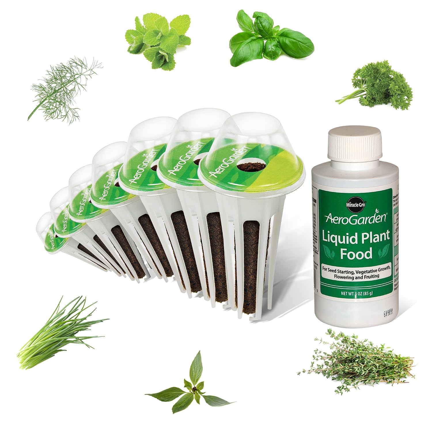 Gourmet Aerogarden Miracle-gro Herb 7-pod Kit Pod Seed Germination Kits New Style - Wwwkleveringcom