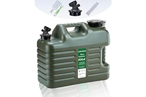 UPWOIGH 5 Gallon Water Jug, Camping Water Container, Truly No Leakage Water Storage, Large Military Green Water Tank,BPA Free Portable Emergency Overlanding Gear for Outdoors Hiking
