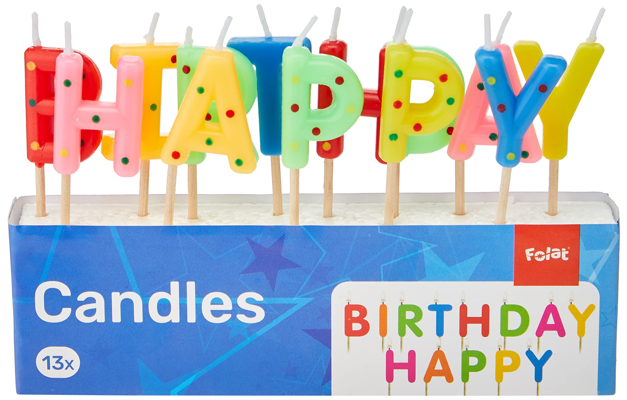 Speelgoed Folat - Happy Birthday Candle - Multi Colors