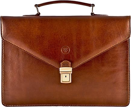 personalized leather briefcase
