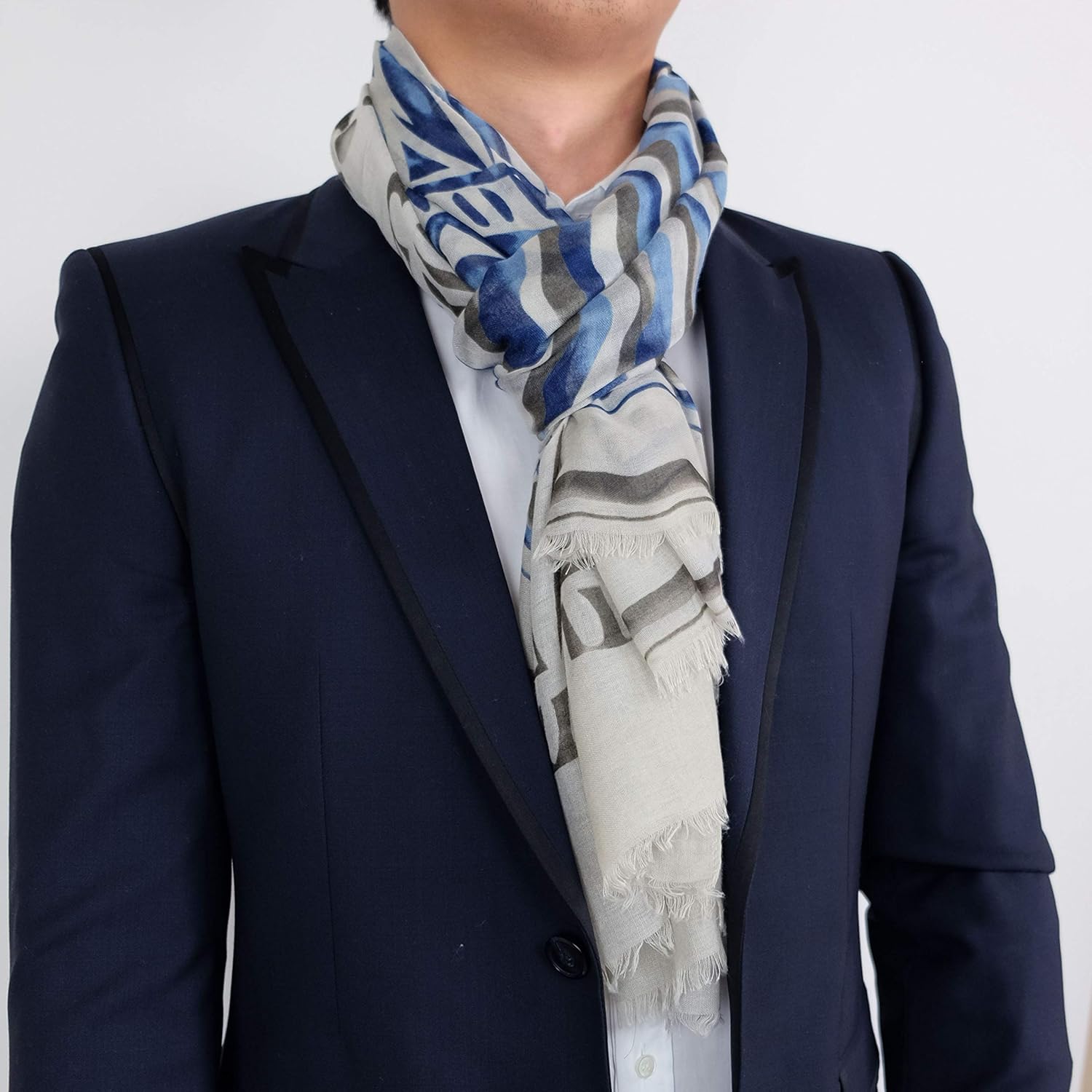 Scarf for Men Lightweight Paisley Fashion Scarves Man Gentleman Summer Fall (MFS07) at  Men’s Clothing store