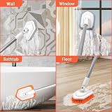 JEHONN 4-in-1 Shower Scrubber with Long Extendable Handle 4 Attachments view 5