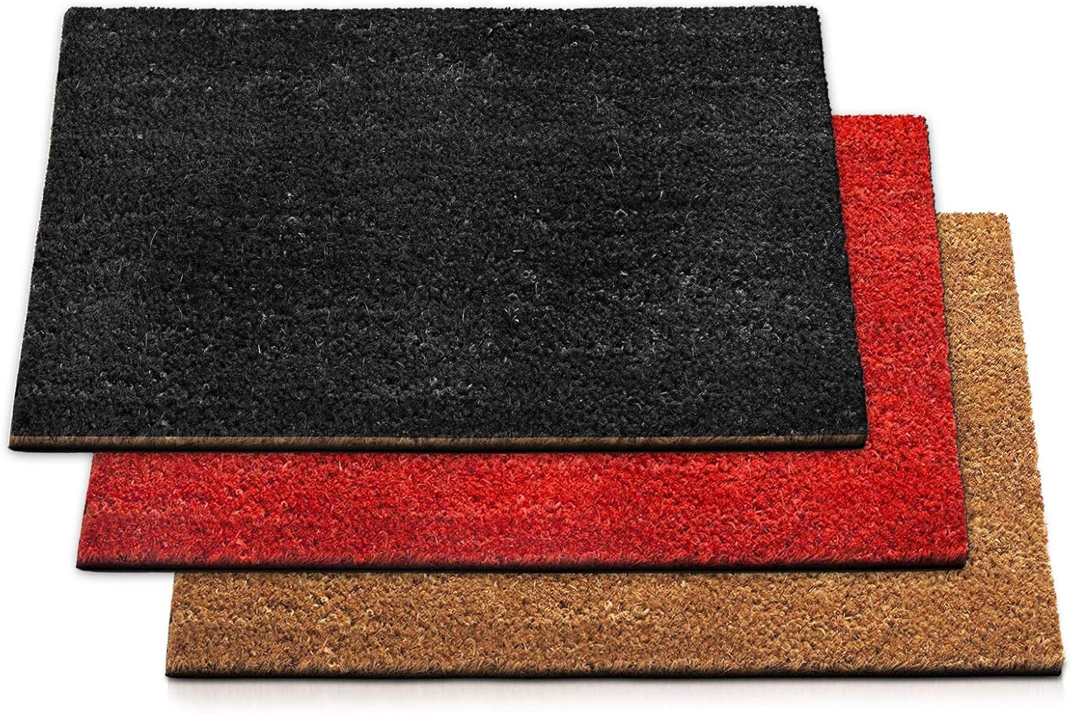 casa pura Dirt Trapper Mat Coir Doormat Black Mat Coconut