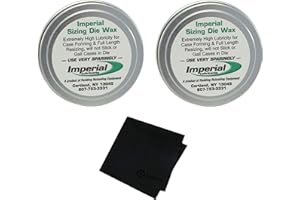 REDDING RELOADING Redding Imperial Sizing Die Wax 2 oz (Pack of 2) with Gritr Microfibre