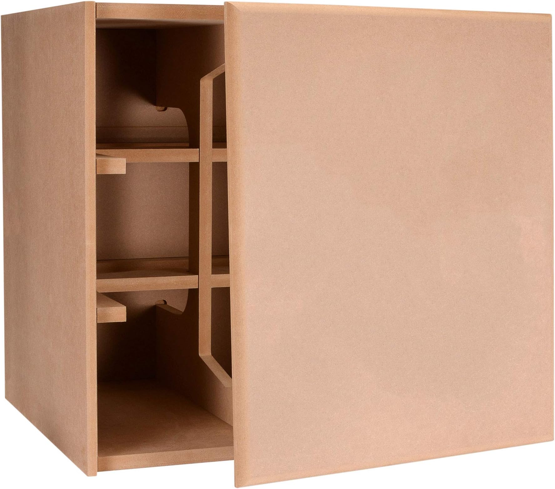 Denovo Audio Knock-Down MDF 4.0 cu. ft. Subwoofer Cabinet with Blank Baffle