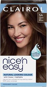 Clairol Nice'n Easy Crème Natural Looking Oil Infused Permanent Hair Dye 5A