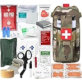 VVIITOP Med Kit Trauma Kit Bleeding Contral Pack, Emergency Survival First Aid Kits EMT IFAK Medical Kit for Severe Bleeding Control Military Camping and Hiking