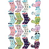 Breathffy 12 Pairs Funny Pilates Yoga Gifts Socks Bulk for Men Women Novelty Breathable Cotton Yoga Crew Sock for Pilates Lover Teacher Instructor Gift