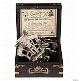 J. Scott London Brass Ship History Sextant with Hardwood Box – Vintage Solid Antique Brass Nautical Functional Maritime Sextant | Nautical Navy Decor Gift