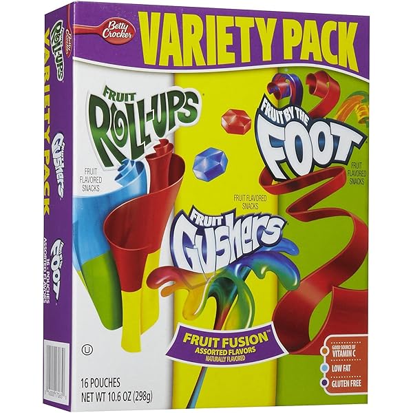 Fruit RollUps Fruit By The Foot Fruit Gushers Variety Pack 289g ubicaciondepersonas.cdmx.gob.mx