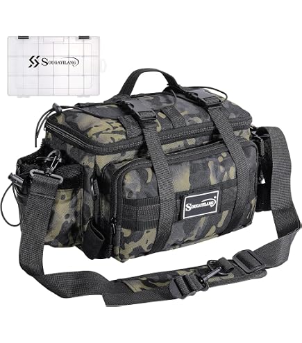 Tackle Bag for Freshwater or Saltwater Fishing - Non-Slip Shoulder Strap & Suitable for 3700/3600/3500 Tackle Box