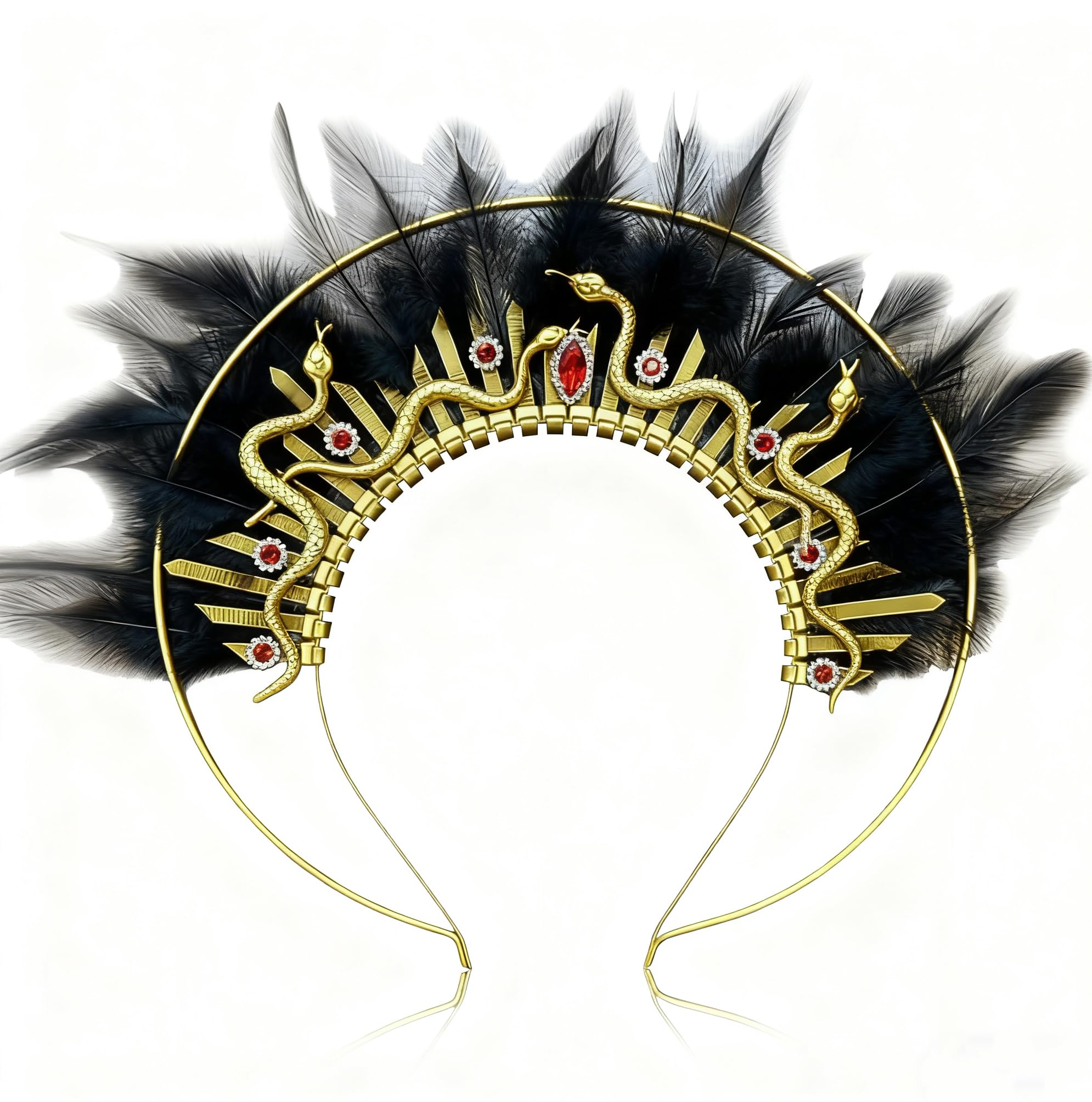 Roaring Good Time Medusa Headpiece Medusa Crown Snake Headband Medusa Costume Accessories Goddess Costume Women Costume Cosplay for Halloween Christmas