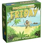 Rio Grande Games Friday - Solo Deck Building Adventure Survival Game | Fun 1-Player Card Game - Solo Mission to Help Robinson Crusoe Survive - 30 Minute Playtime - Strategic Choice-Based Gameplay