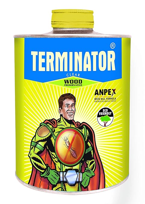 PIDILITE Terminator Wood Preservative, Complete Termite and Borer Treatment- Refill Pack - 1 Litre