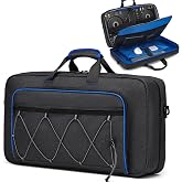 aocrin DJ Bag for DDJ-FLX4/DDJ 400/DDJ REV1, Padded DJ Controller Crossbody Bag with 4 Pockets, for 15.6 Inch Laptop, Cables, DJ Mixer Case with Adjustable Shoulder Strap for DJ Equipment