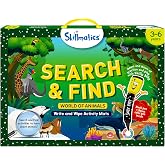 Skillmatics Search and Find Animals &ndash; Reusable Preschool Learning Activity | Write &amp; Wipe Mats, Learning &amp; Educational Toy for Toddlers &amp; Kids, Back to School Supplies for Boys &amp; Girls Ages 3, 4, 5