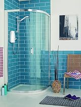 Aqualisa Aquastream Thermo Mixer Shower Adjustable Head White Chrome Low view 4