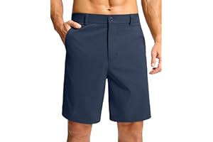 Soothfeel Men's Casual Shorts 7"/ 9" /11" Golf Shorts for Men Flat Front Dress Work Shorts Lightweight with 3 Pockets