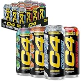 C4 Ultimate Energy Drink with Zero Sugar, Variety Pack, 12pk | 300mg caffeine delivers ultimate energy, focus and performance when you need it most.