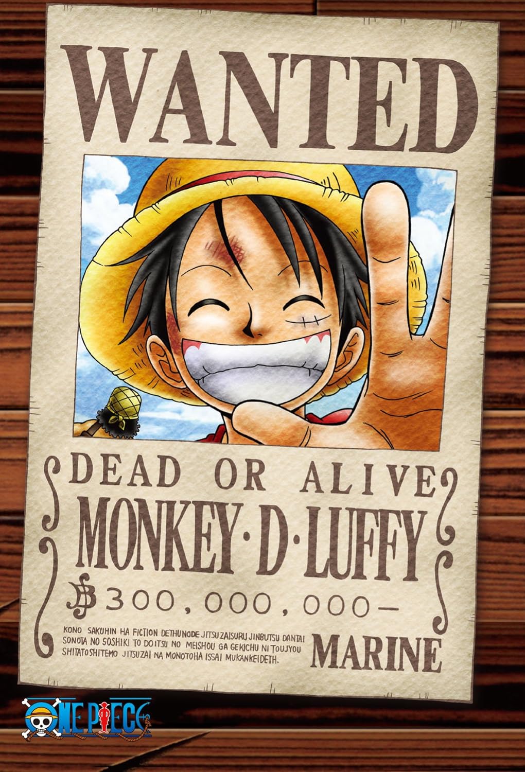 Amazon Com One Piece Wanted Monkey D Luffy Oda Eiichiro 108 Piece Jigsaw Puzzle Pouch Included Toys Games