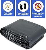 ASAB Tarpaulin 3m x 5m / 10ft x 16.4ft 140GSM Waterproof Tear Resistant Heavy view 7