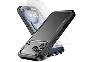 RonShieh for iPhone 17 Pro Max Case [Shockproof] [Dropproof] [Heavy Duty Protection] [Pocket-Friendly] Slim & Tough Non-Slip Protective Phone Cover for iPhone 17 promax 6.9inch, Black