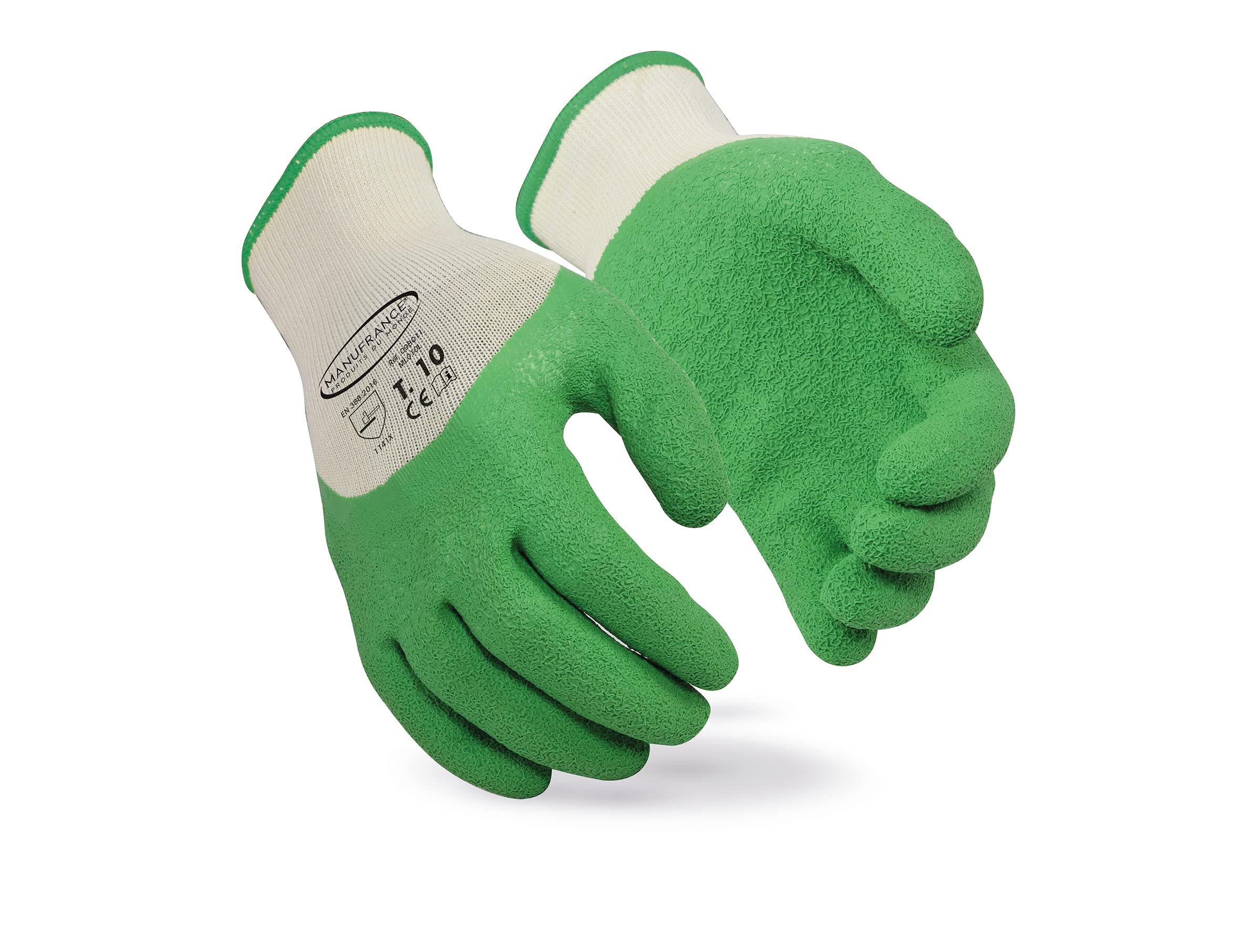 MANUFRANCE PRODUITS DU MONDE Unisex Garden Special Thorn T10 Gloves, Green, Size 10 (Pack of 1) EU