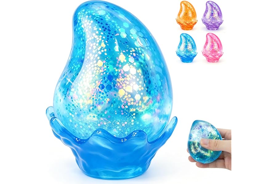 Water Drop Squishy Fidget Toys, Slow Rise Squishy Stress Balls Relief Toy, Squeeze Squishies Toys for Anxiety Relief, Sensory Squeeze Ball for Kids Adults, Office Classroom Party Favors
