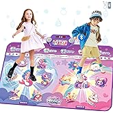 Extra Large Dance Mat for Kids, Rechargeable Bluetooth Dance Mats Toy with Light-up 12 for Girls, Kids Dance Pad Challenge Games Christmas Birthday Gifts Ideas for Kid Ages 3-12