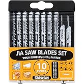 Zfegto DW3741C for DeWalt Jig Saw Blades Set, T-Shank Sawzall Blades Set with Case,10 Pcs