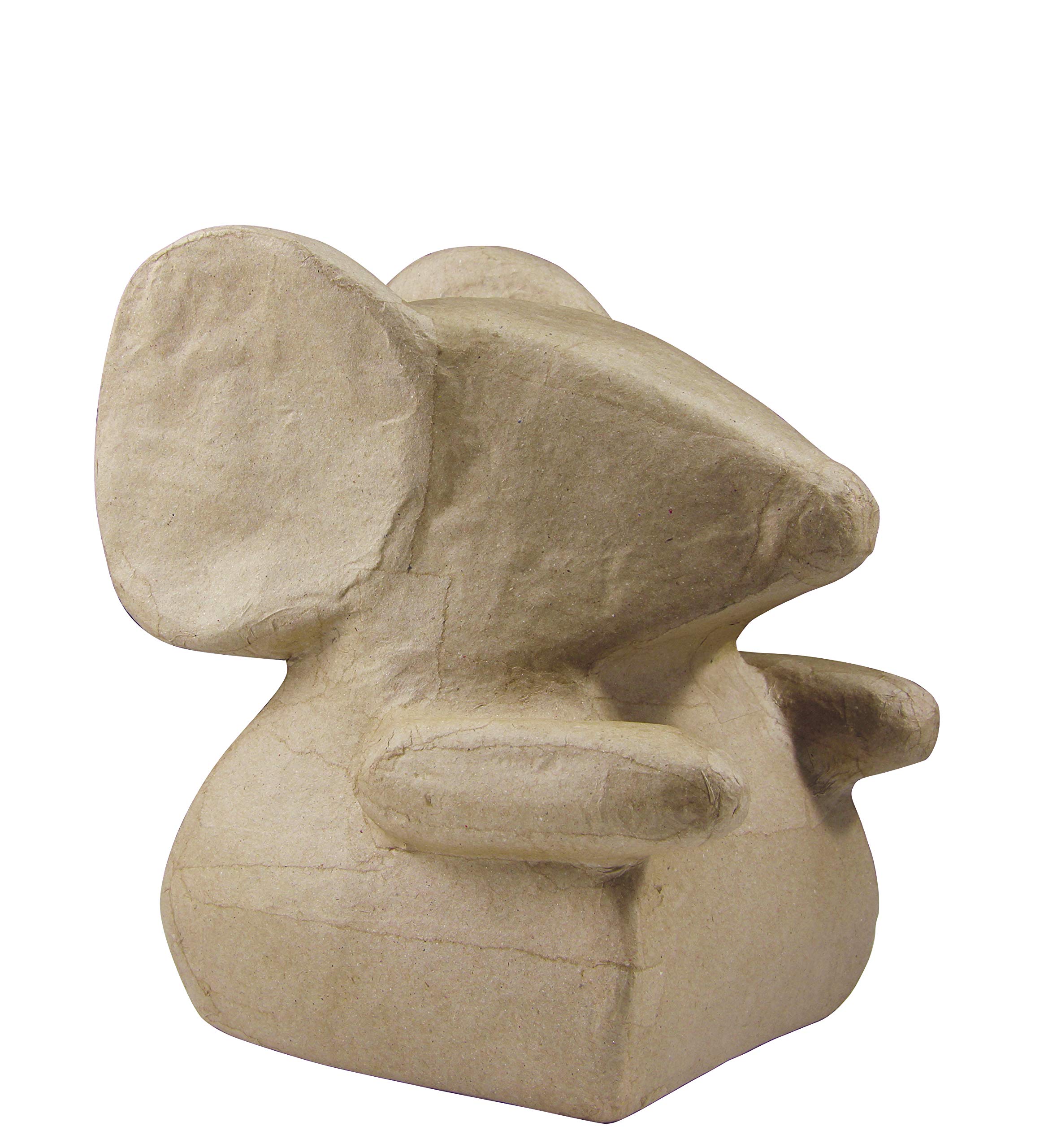 Décopatch - Ref SA156O - Small Totem Mouse - Papier Maché Object to Decorate - 13.5 x 9.5 x 13.5cm - Decorate with Décopatch Papers & PaperPatch Glue, Glitter, Paints