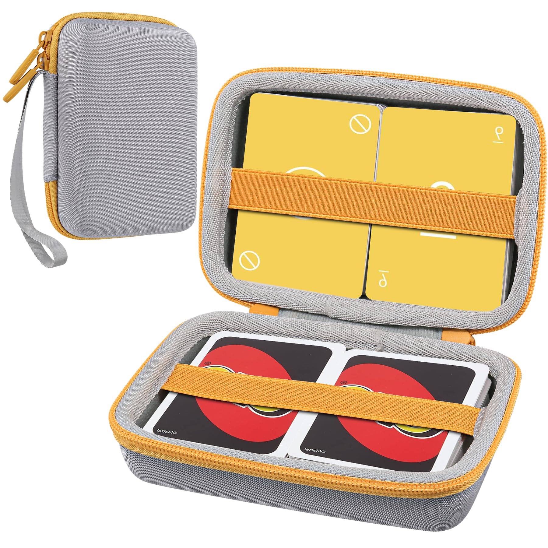 Aenllosi for Uno Card Games Protective Storage Case, Accommodate at Least 216, up to 324, Not Including Cards (Grey, Case Only)