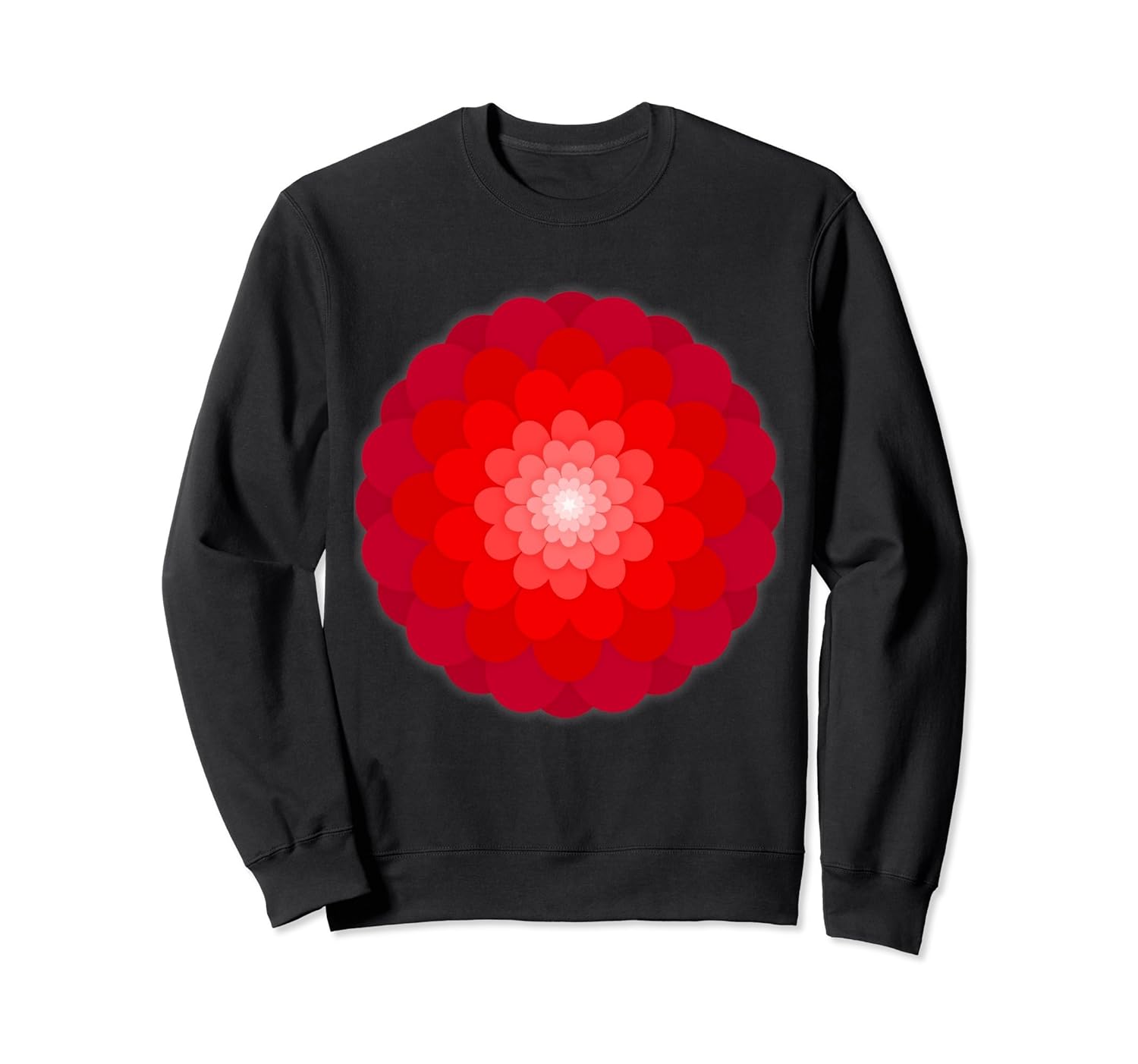 Beautiful Red Flower Spirit Graphic Sweatshirt- TPT