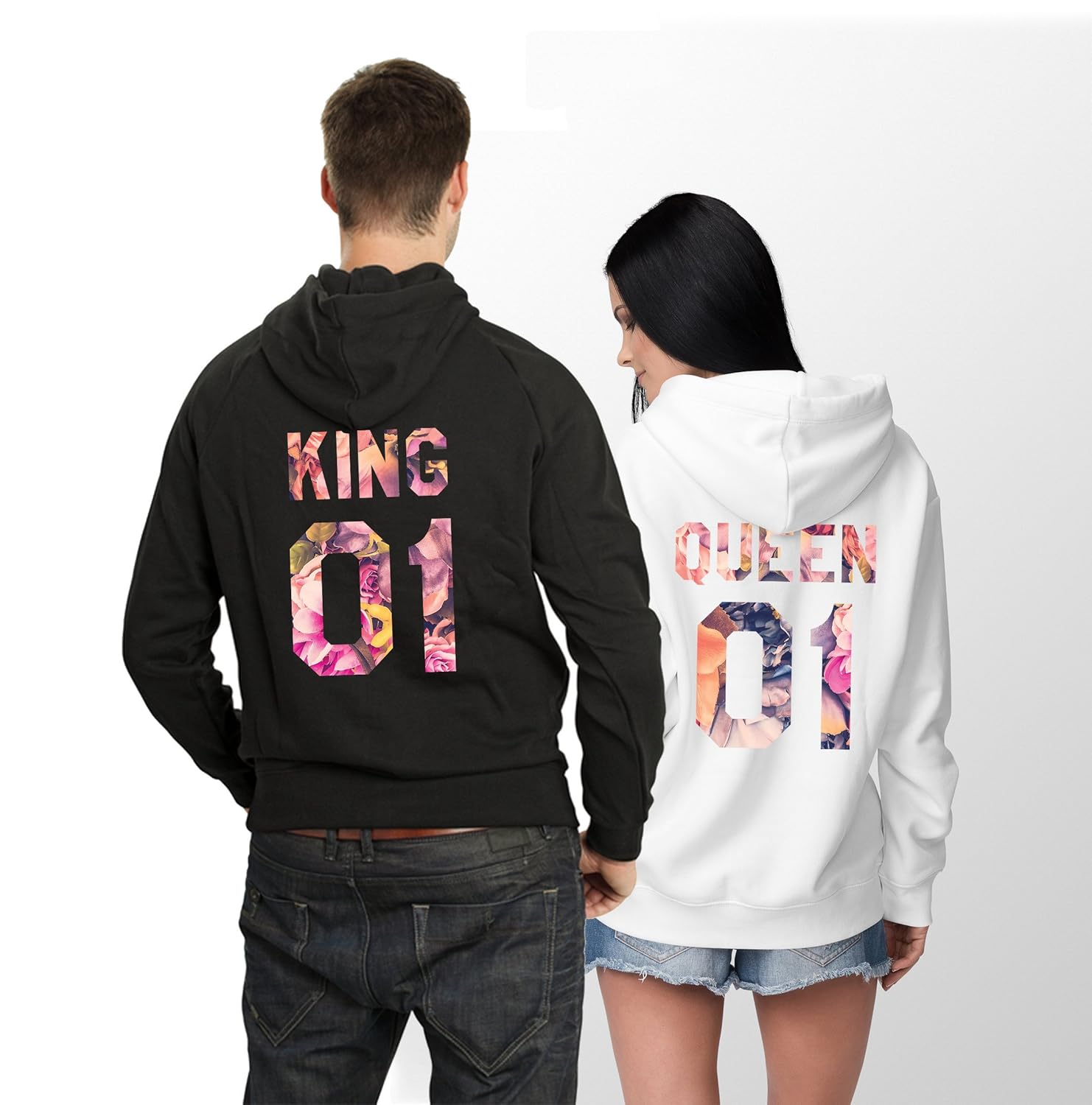 king and queen hoodies amazon