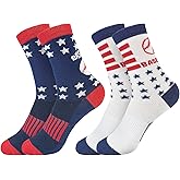BleSky Baseball Socks for Youth Boys Sports Athletic Socks for Kids, Patriotic Red White Blue for Boys Baseball Birthday Gifts