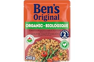 BEN'S ORIGINAL Organic Tomato & Roasted Garlic Flavour Brown & Wild Rice, 240g Pouch