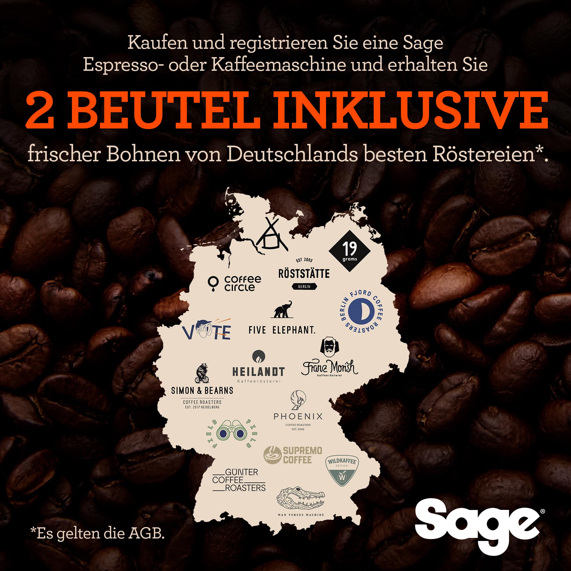 Sage - The Smart Grinder Pro – Kaffeemühle mit konischem Mahlwerk – programmierbar, automatisch, Edelstahl, Schwarz 2