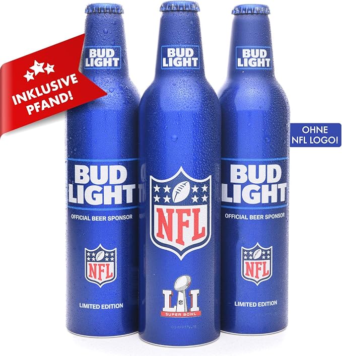 Bud Light Aluminium Flasche 6 X 473ml Amerikanisches Bier American Beer Das No 1 Aus Den Usa Als Original Importware Auch Als Perfektes Bier Geschenk Fur Manner Amazon De Bier Wein Spirituosen