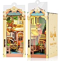 Rolife DIY Book Nook Kits for Adults 3D Wooden Puzzle-Bookshelf Insert Booknook-Miniature Kit-Gifts for Boys Girls (Romantic 