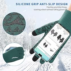 Achiou Winter Gloves for Men Women, Touch Screen