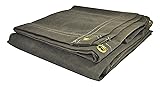 16x20 Green Heavy Duty Canvas Tarp DRY TOP