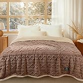 Luciphia Waterproof Pet Blanket, Liquid Pee Proof Dog Blanket for Sofa Bed Couch, Reversible Sherpa Fleece Furniture Protector Cover for Small Medium Large Dogs Cats, Khaki King Size（100" x 82"）