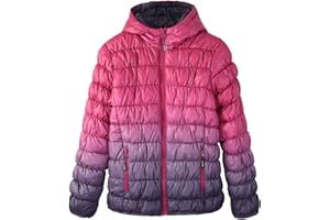 Krumba Girls Lightweight Puffer Jacket: Kids Packable Outdoor Waterproof Coat
