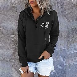 JJHAEVDY Womens Puppy Paw Prints Casual Hoodie