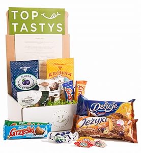 Top Tastys, Imported European Gourmet Chocolate & Candy Variety Pack, Mixed Assortment Sweet Box, 3.5lb Traditional Polish Munchies & Snacks