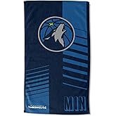 Northwest NBA Minnesota Timberwolves Oversized Microfiber Beach Towel, 40 x 72 Inches – Quick Dry, Sand Resistant, Lightweight, Highly Absorbent, Riser Design