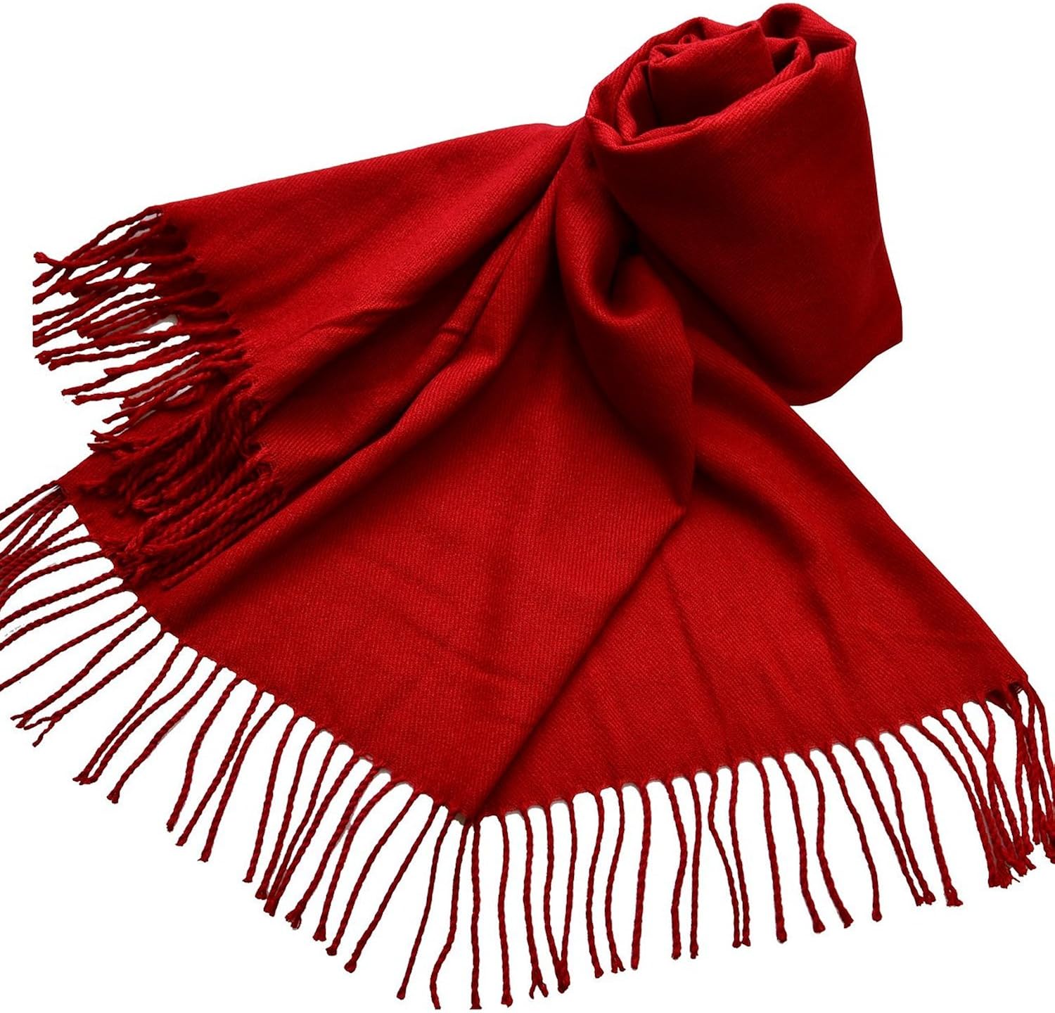 Amazon カシミア 100％ 厚手 無地 ストール ギフト 大判 赤 ストール 通販