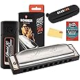 Hohner Special 20 Harmonica - Key of C Bundle with Zip Case, Instructional Manual, and Austin Bazaar Polishing Cloth